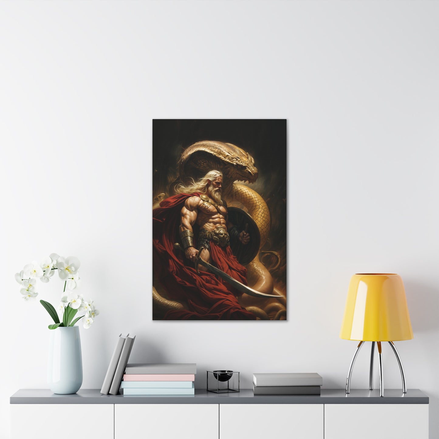 "Serpent King" Canvas Stretched, 0.75" - Print