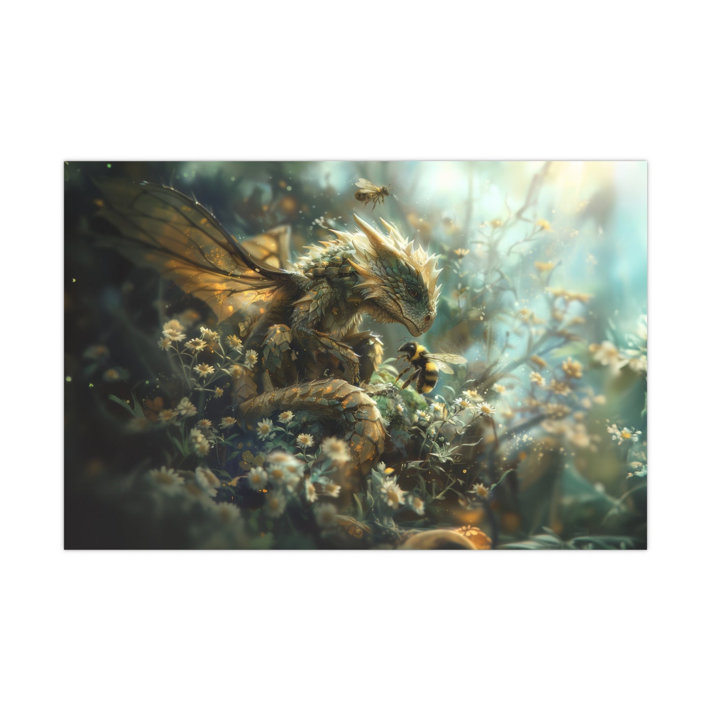 "Bumble Dragon" Poster - Print