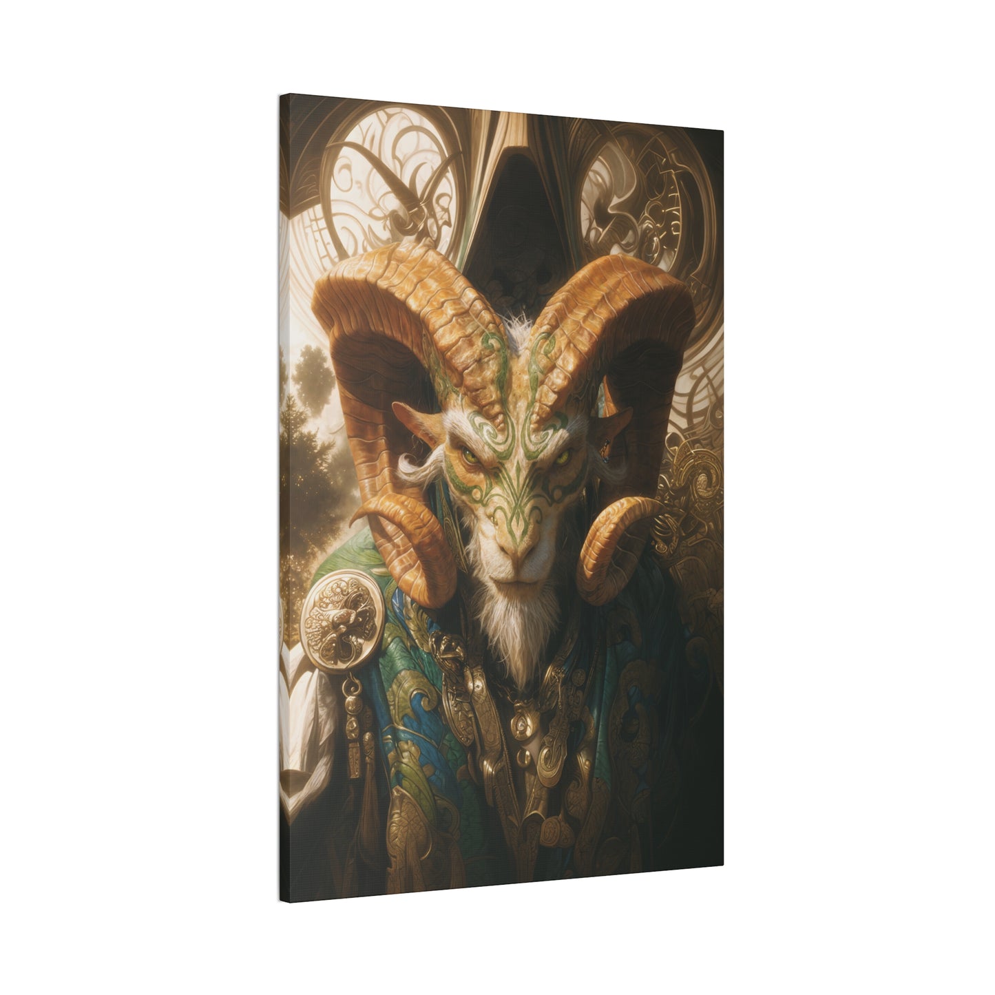 "Double-Cross Cleric" Canvas Stretched, 0.75" - Print