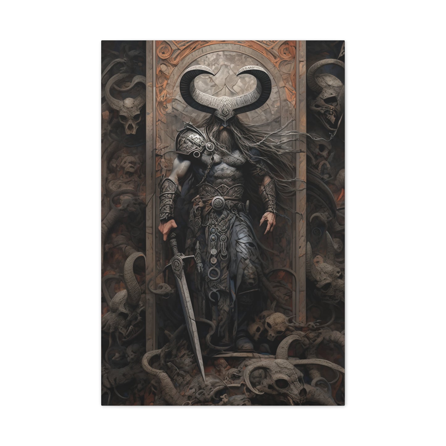 "A Vikings Niflheim" Canvas Stretched, 0.75" - Print