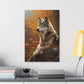 "Watcher Wolf" Canvas Stretched, 0.75" - Print