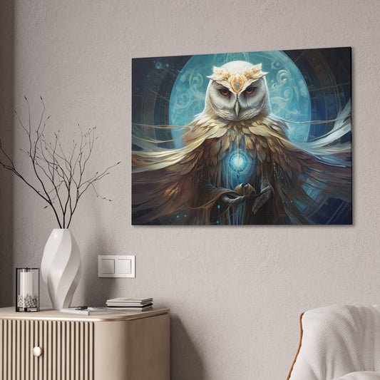 "Owl Deity"  Canvas Stretched, 0.75" - Print