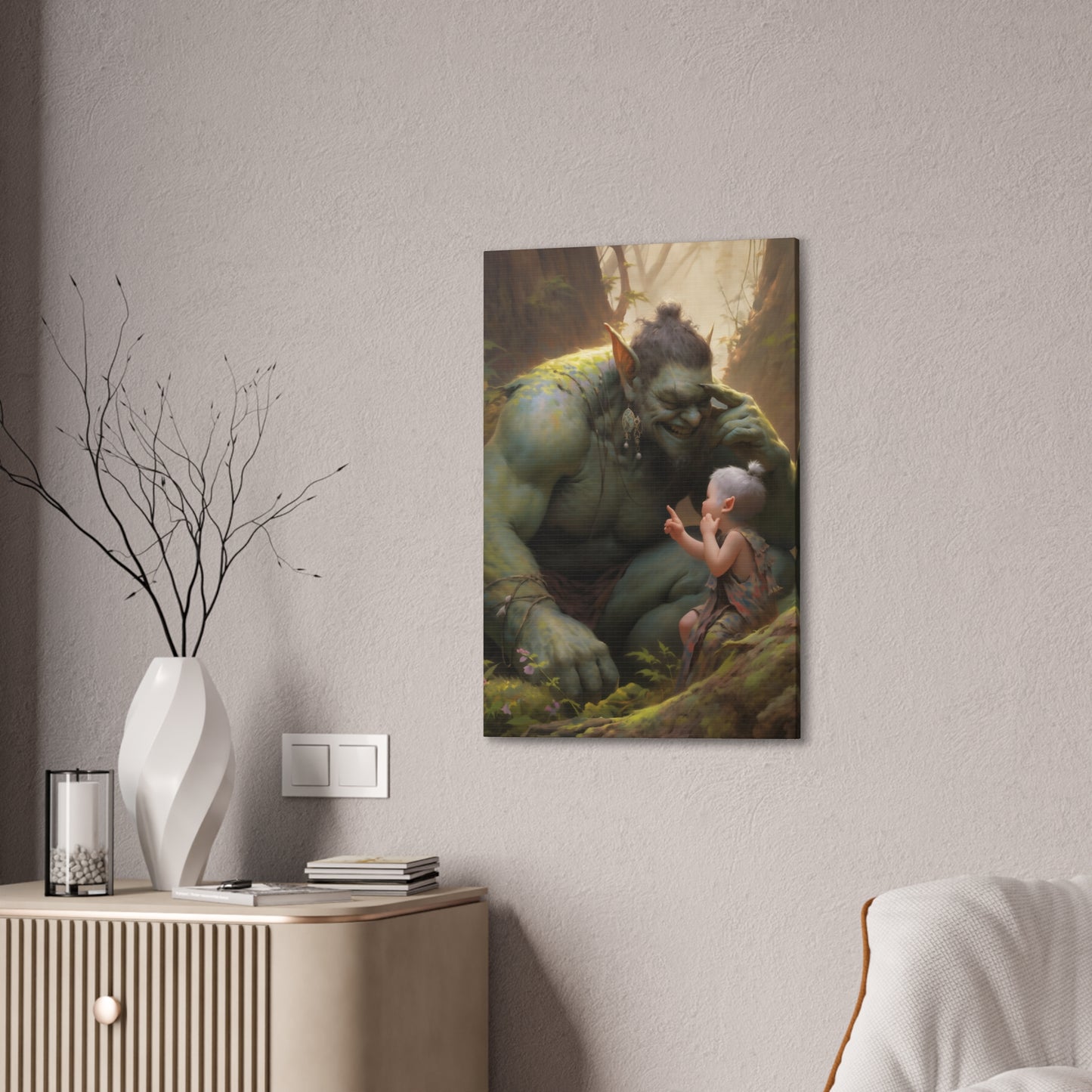 "Thunderchuckle and Pixie Snicker" Canvas Stretched, 0.75" - Print