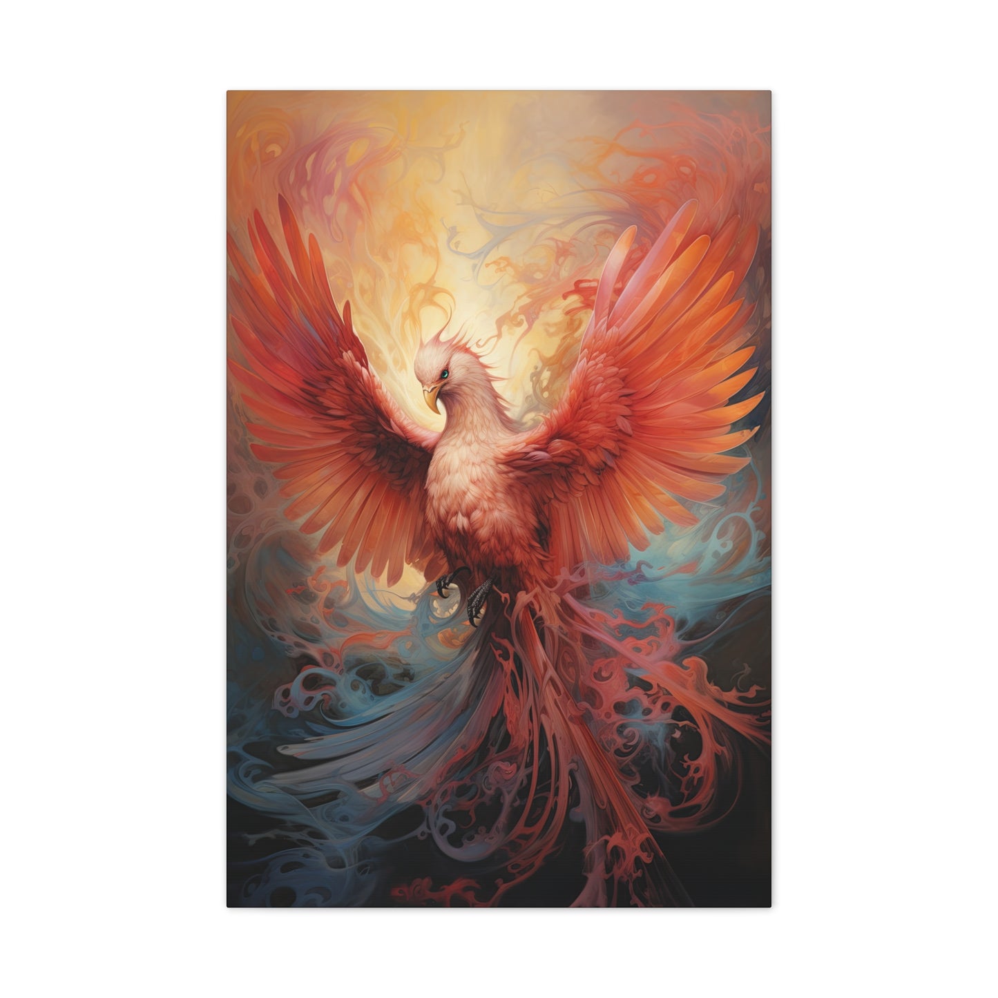 "Fluid Phoenix Dreaming" Canvas Stretched, 0.75" - Print