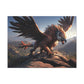 "Griffon Touchdown"  Canvas Stretched, 0.75" - Print