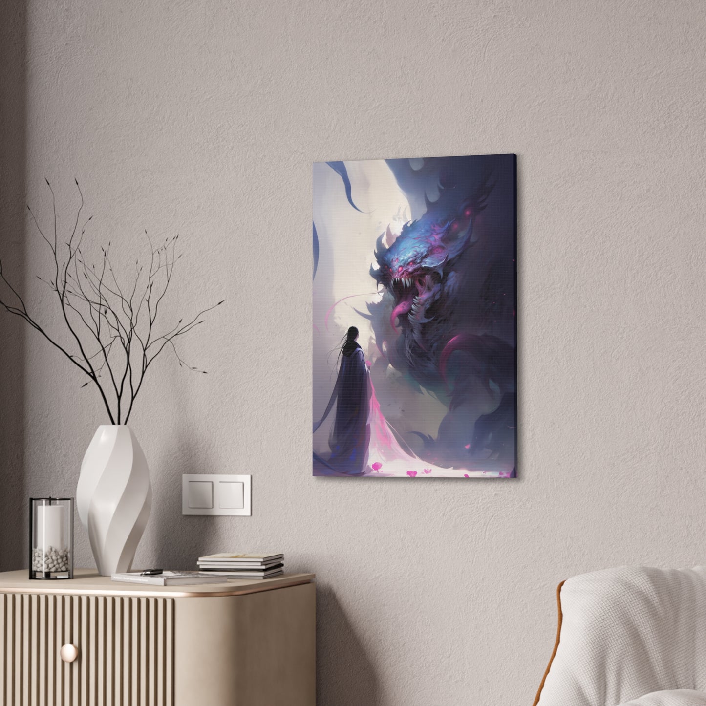 "Kraken Of The Void" Canvas Stretched, 0.75" - Print