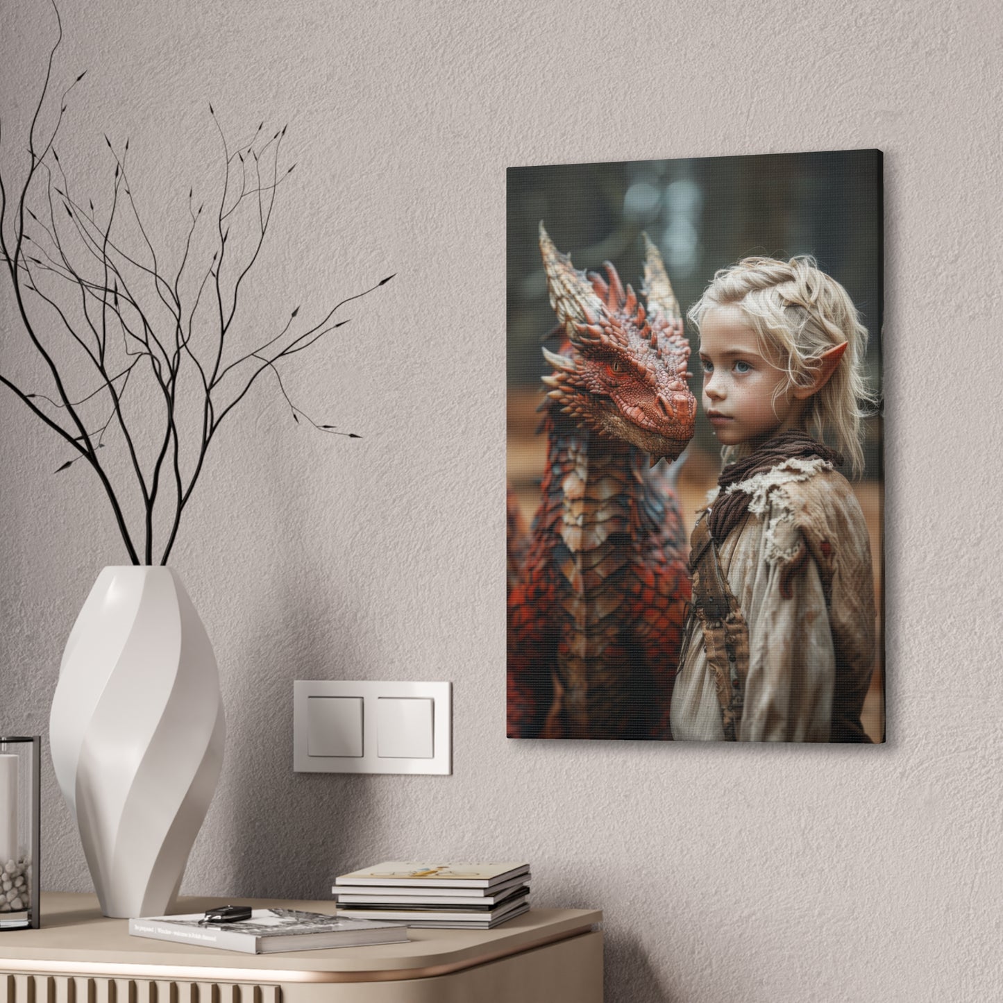 "Dragon Rider In Training" Canvas Stretched, 0.75" - Print