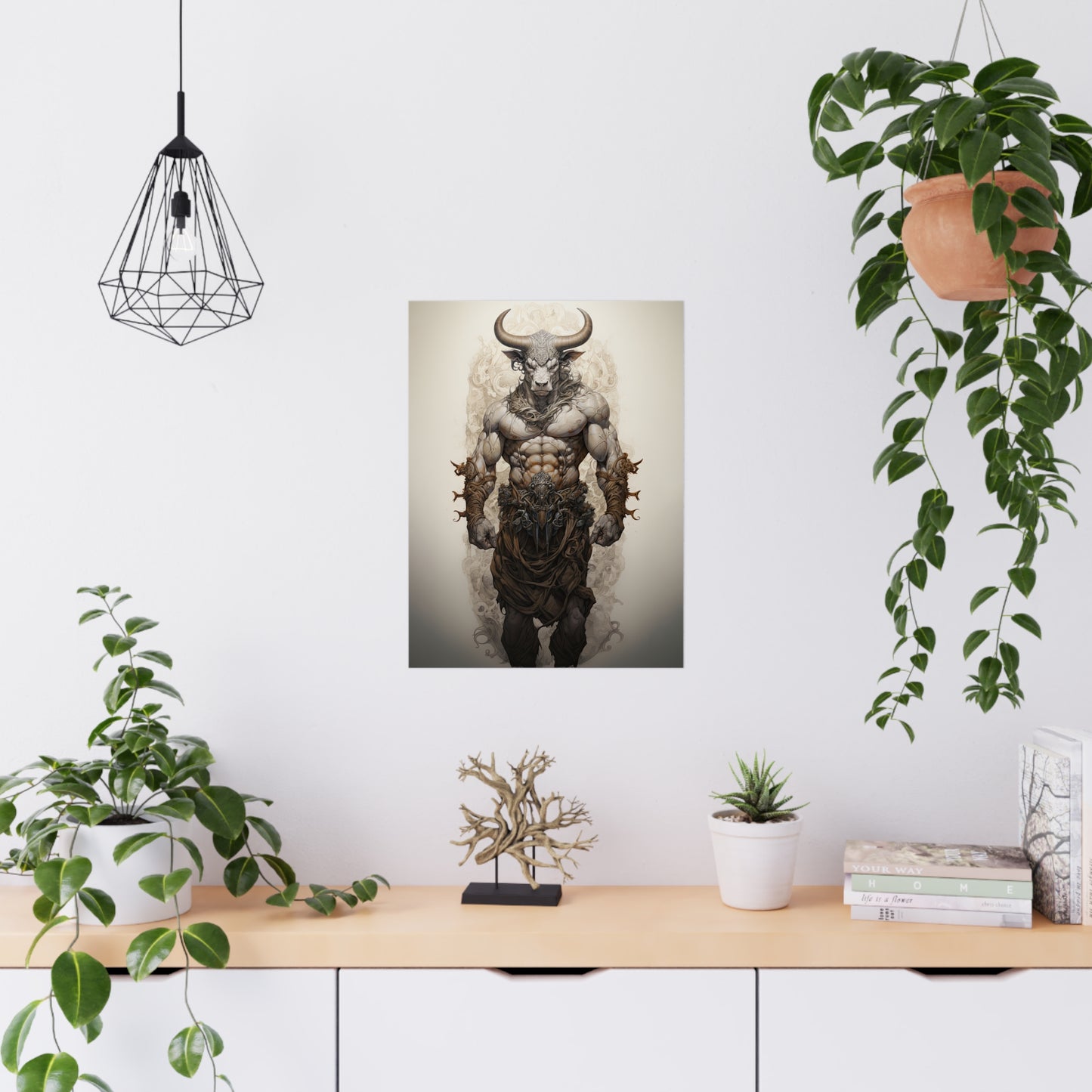 "Minotaur Deity" Poster - Print