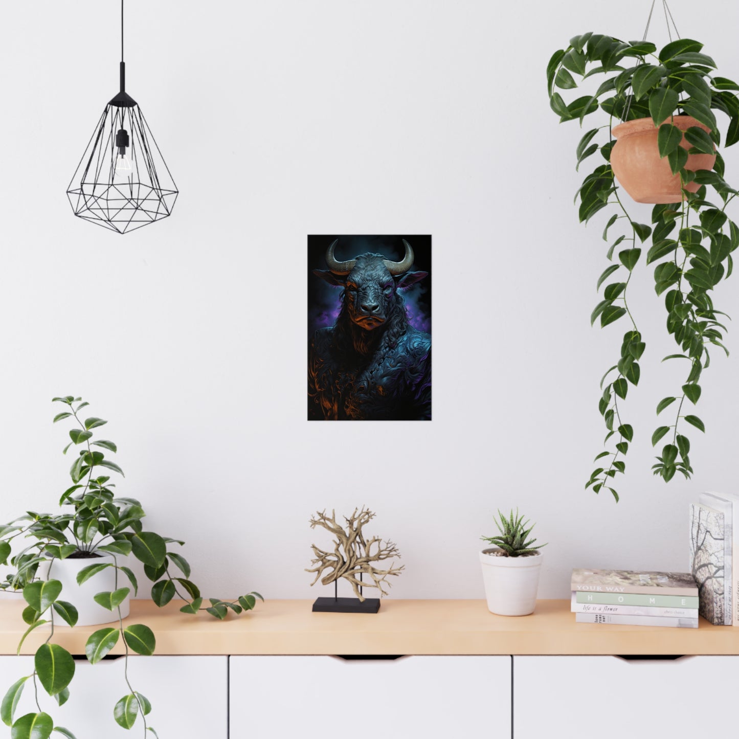 "Shadows Defender Minotaur" Poster - Print