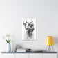 "Minotaur Viking Sketch" Canvas Stretched, 0.75" - Print