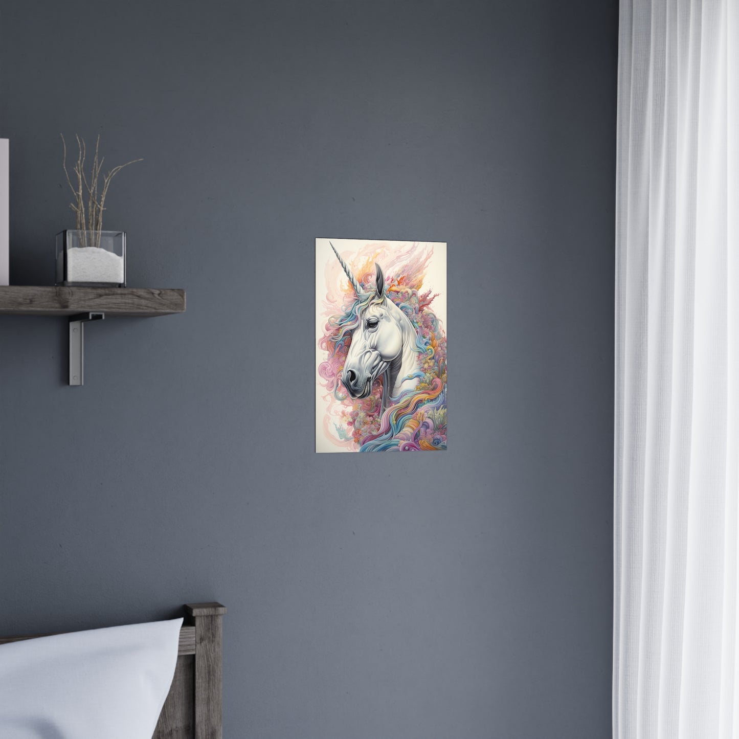 "Fluro Unicorn" Poster - Print