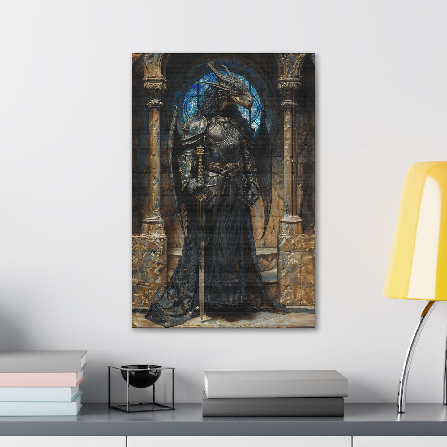 "Black Knight" Canvas Stretched, 0.75" - Print