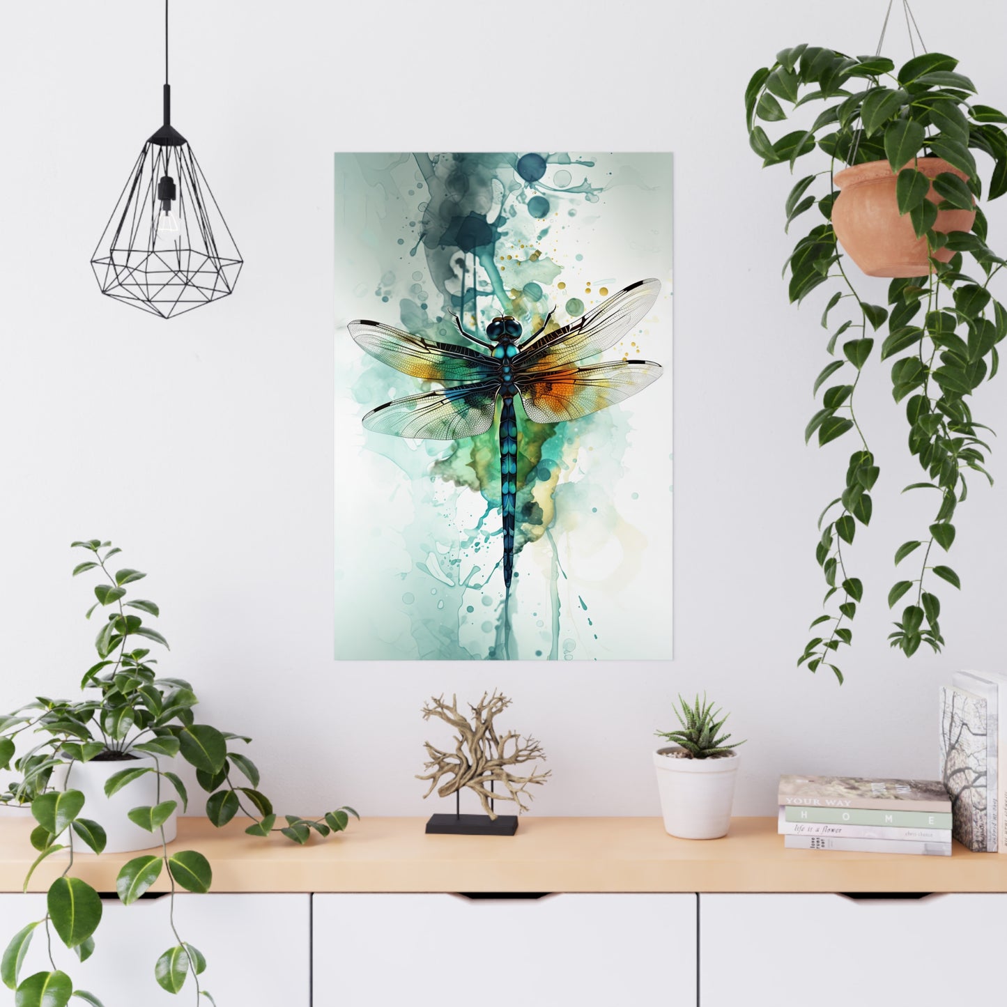 "Aquatic Whisper Dragonfly" Poster - Print