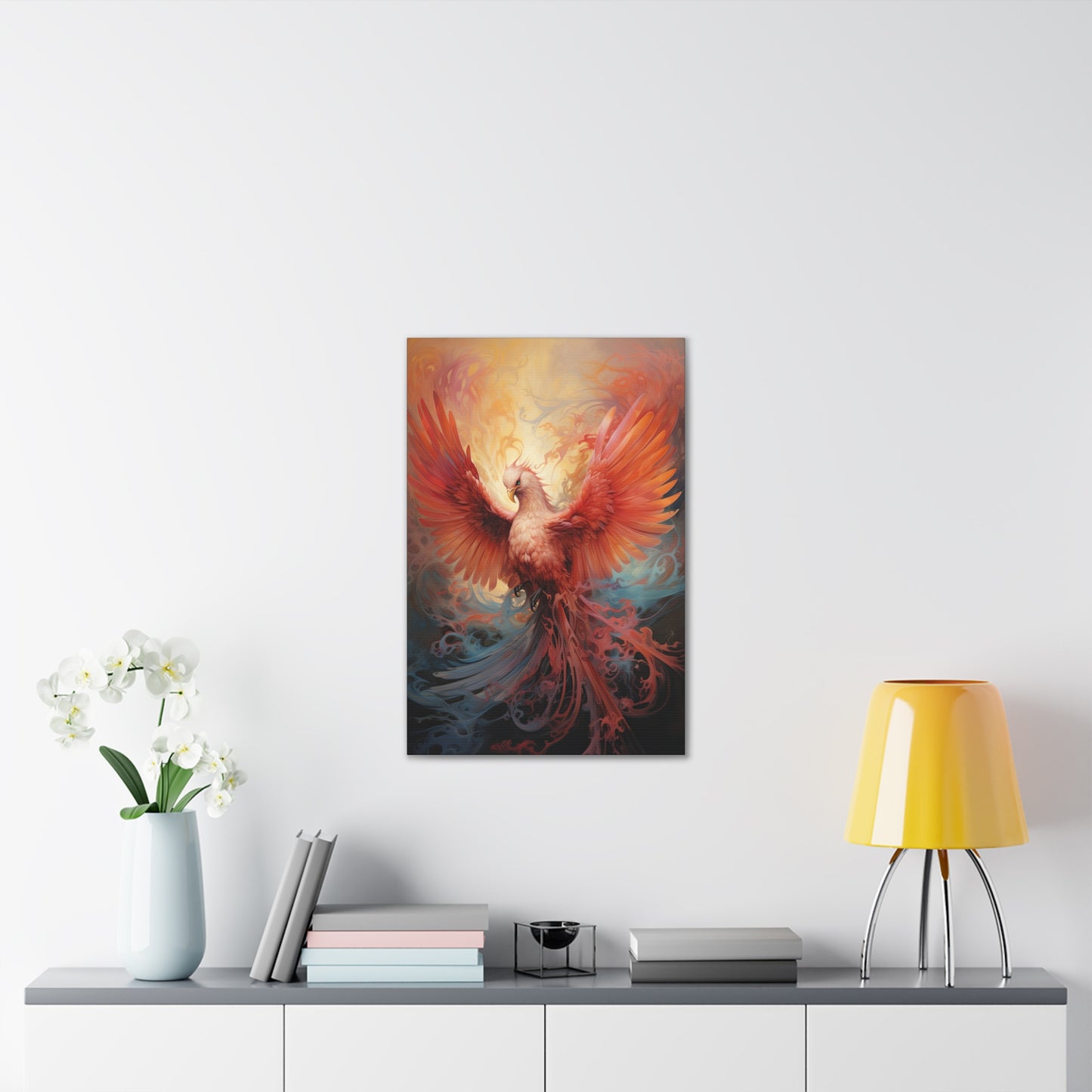 "Fluid Phoenix Dreaming" Canvas Stretched, 0.75" - Print