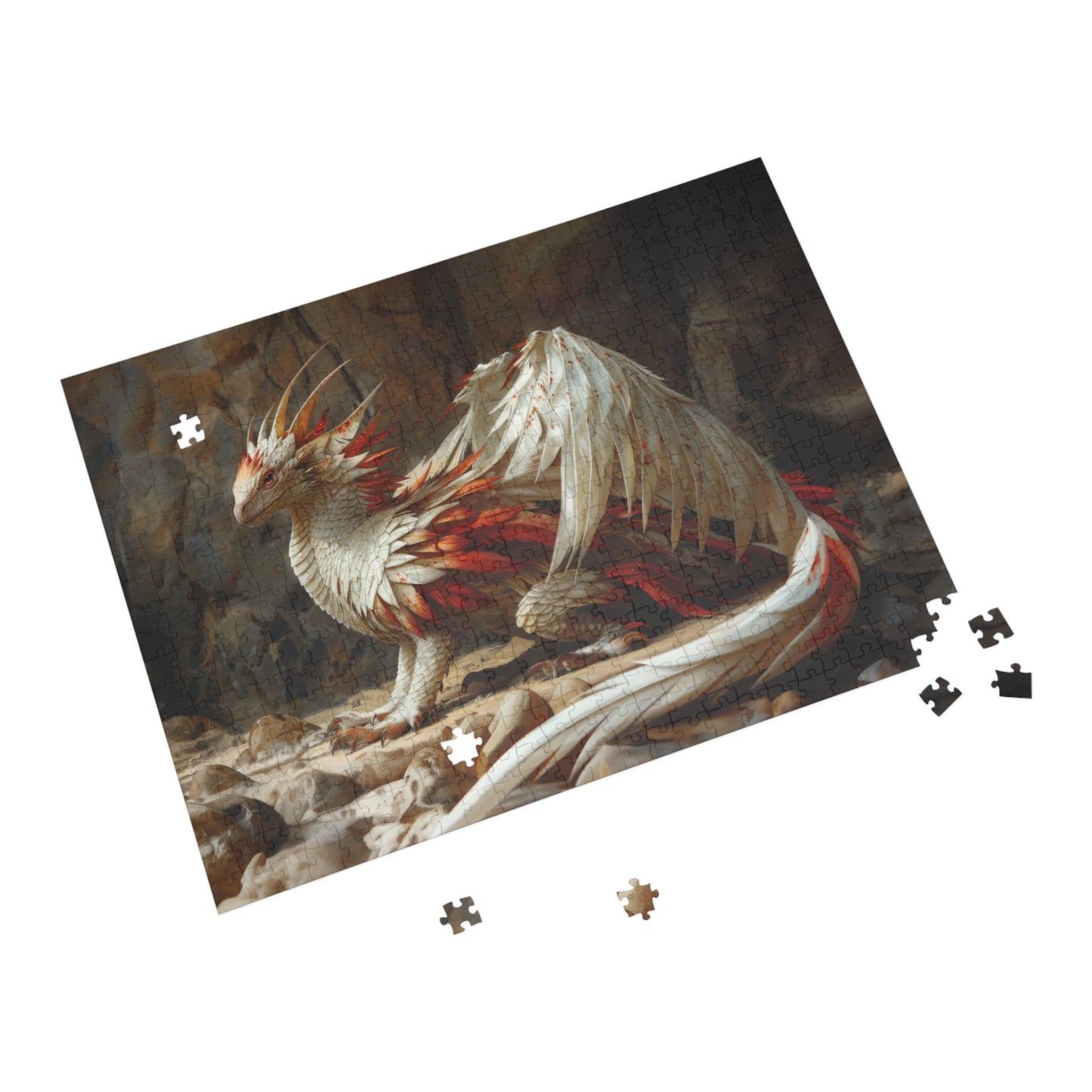 "Snowfire Dragon" Puzzle (500, 1000-Piece)