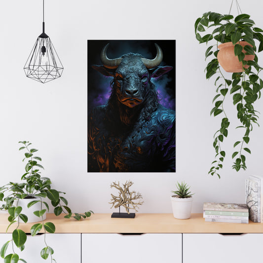 "Shadows Defender Minotaur" Poster - Print