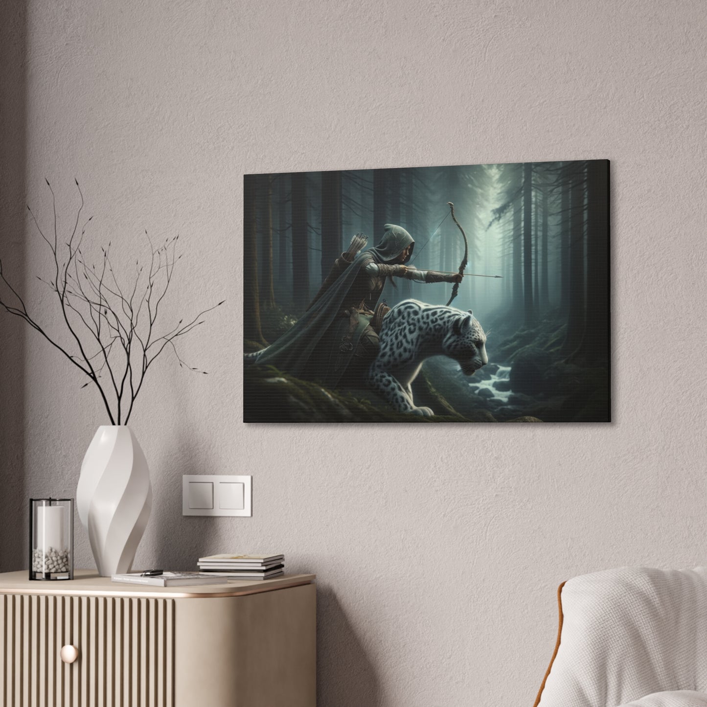 "Sleek Hunters"  Canvas Stretched, 0.75" - Print