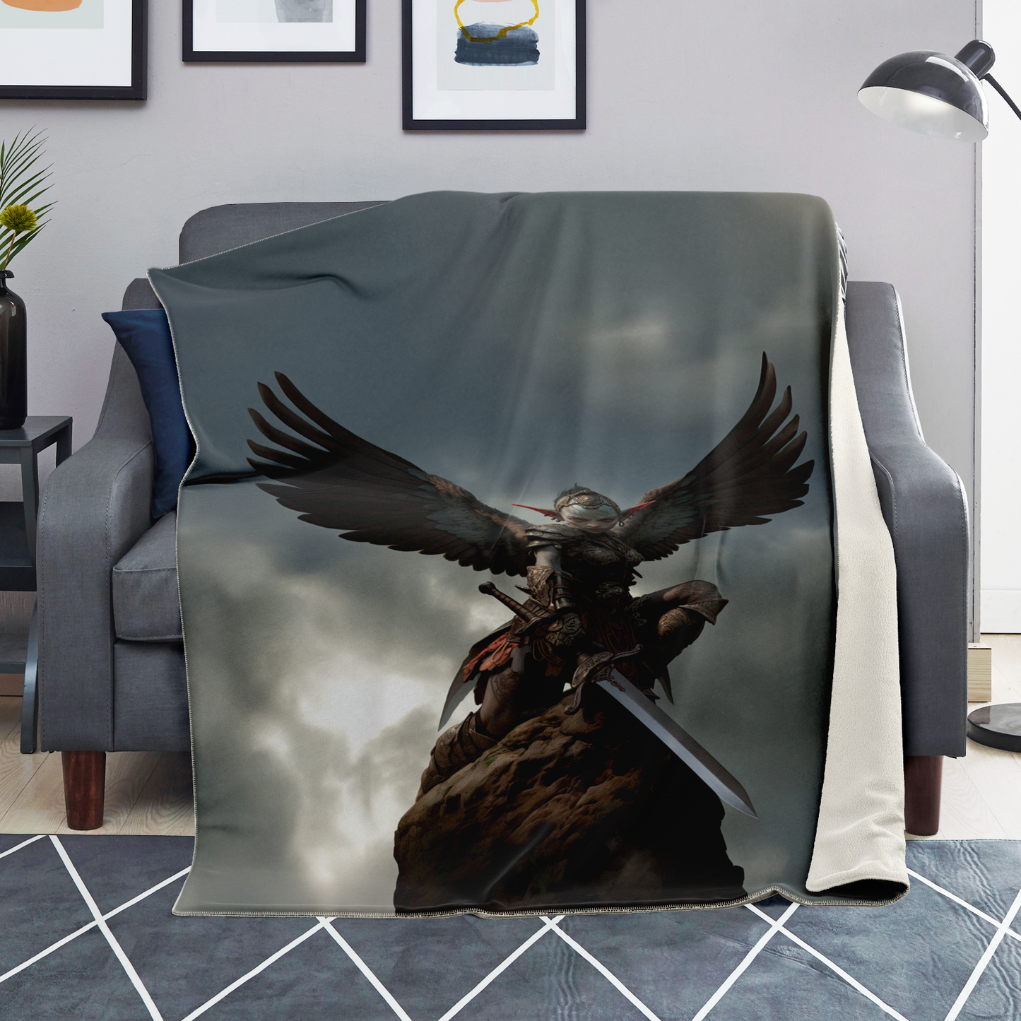 Goblin Harpy Queens Gaurd Premium Microfleece Blanket