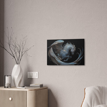 "Silk Pegasus"  Canvas Stretched, 0.75" - Print