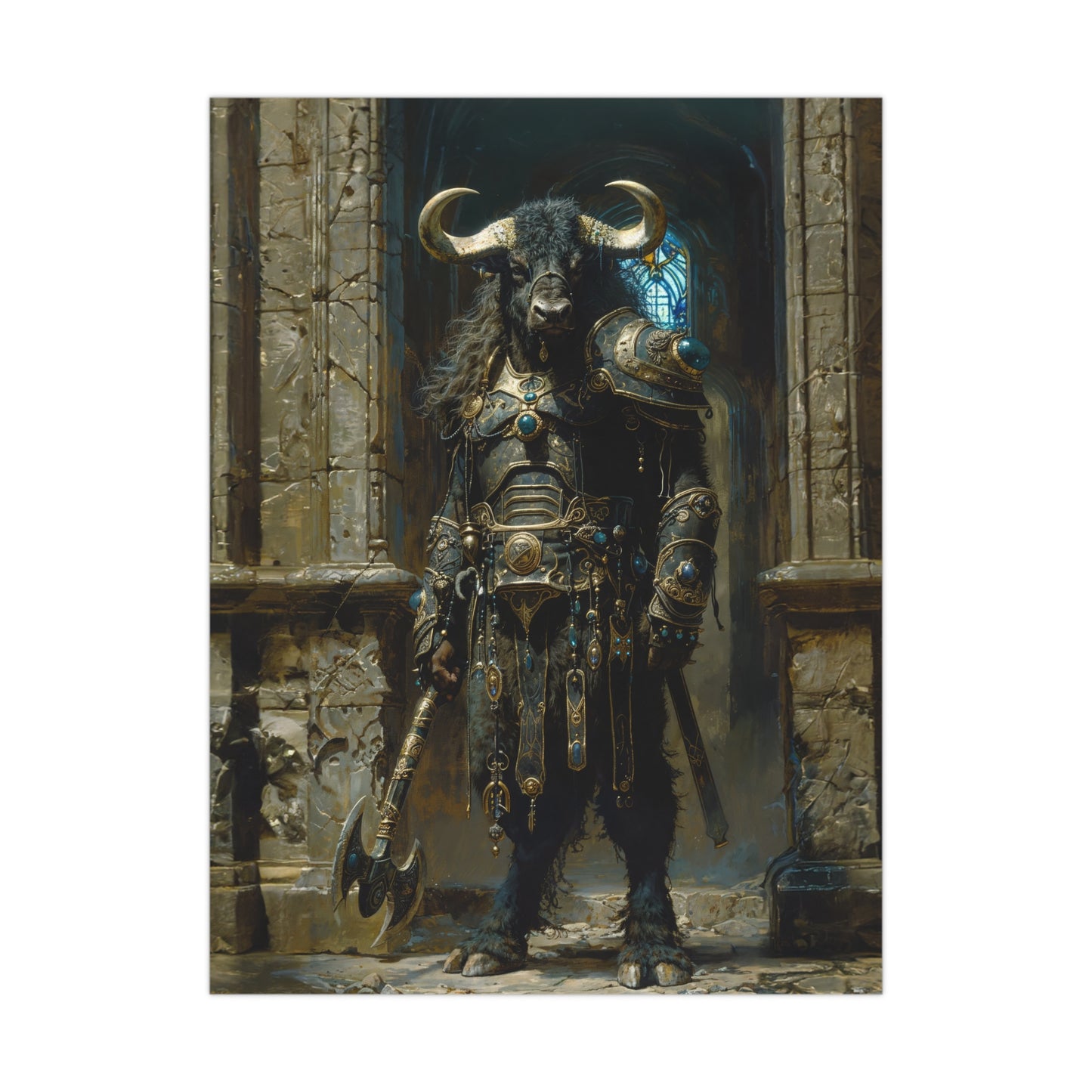 "Minotaur Centurion" Poster - Print