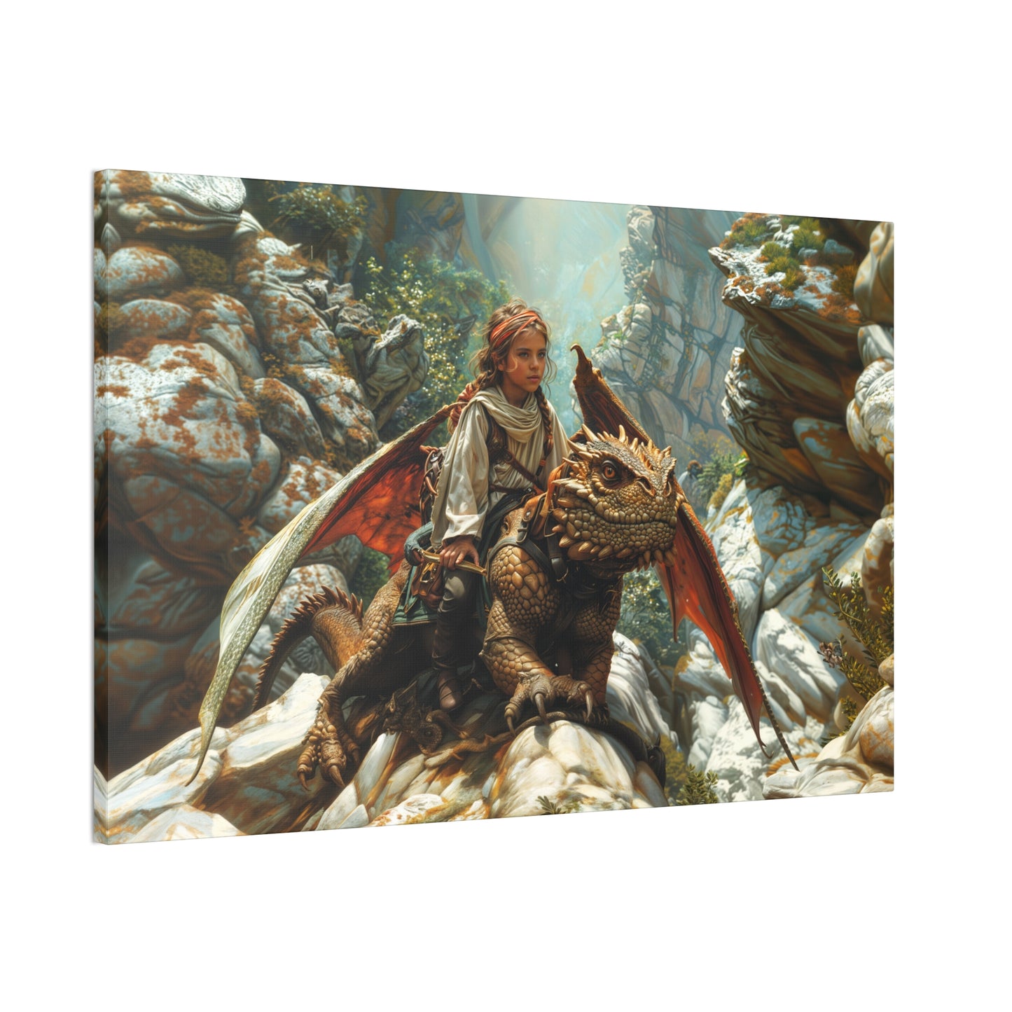 "The Dragon's Apprentice"  Canvas Stretched, 0.75" - Print