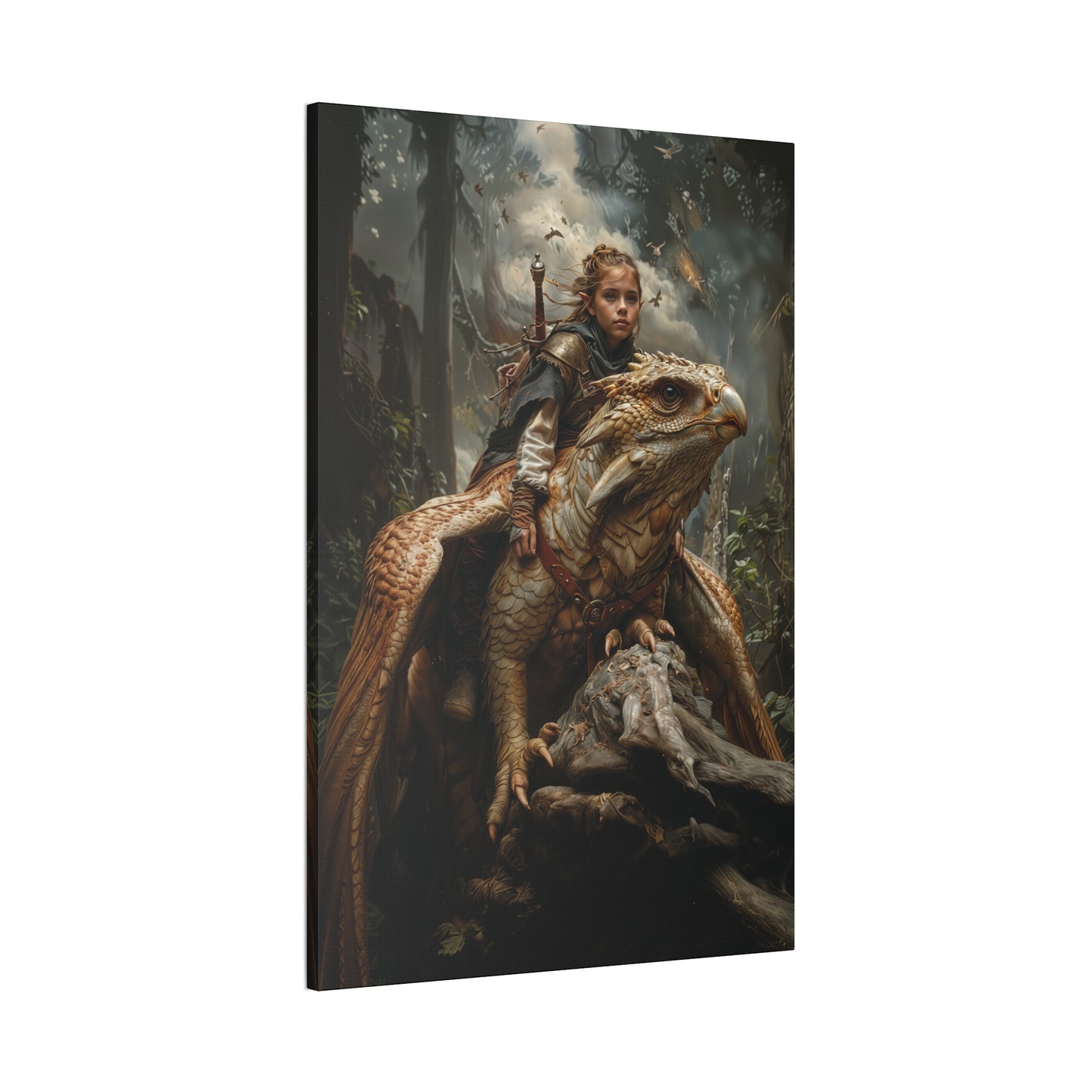 "Griffins Guardian" Canvas Stretched, 0.75" - Print