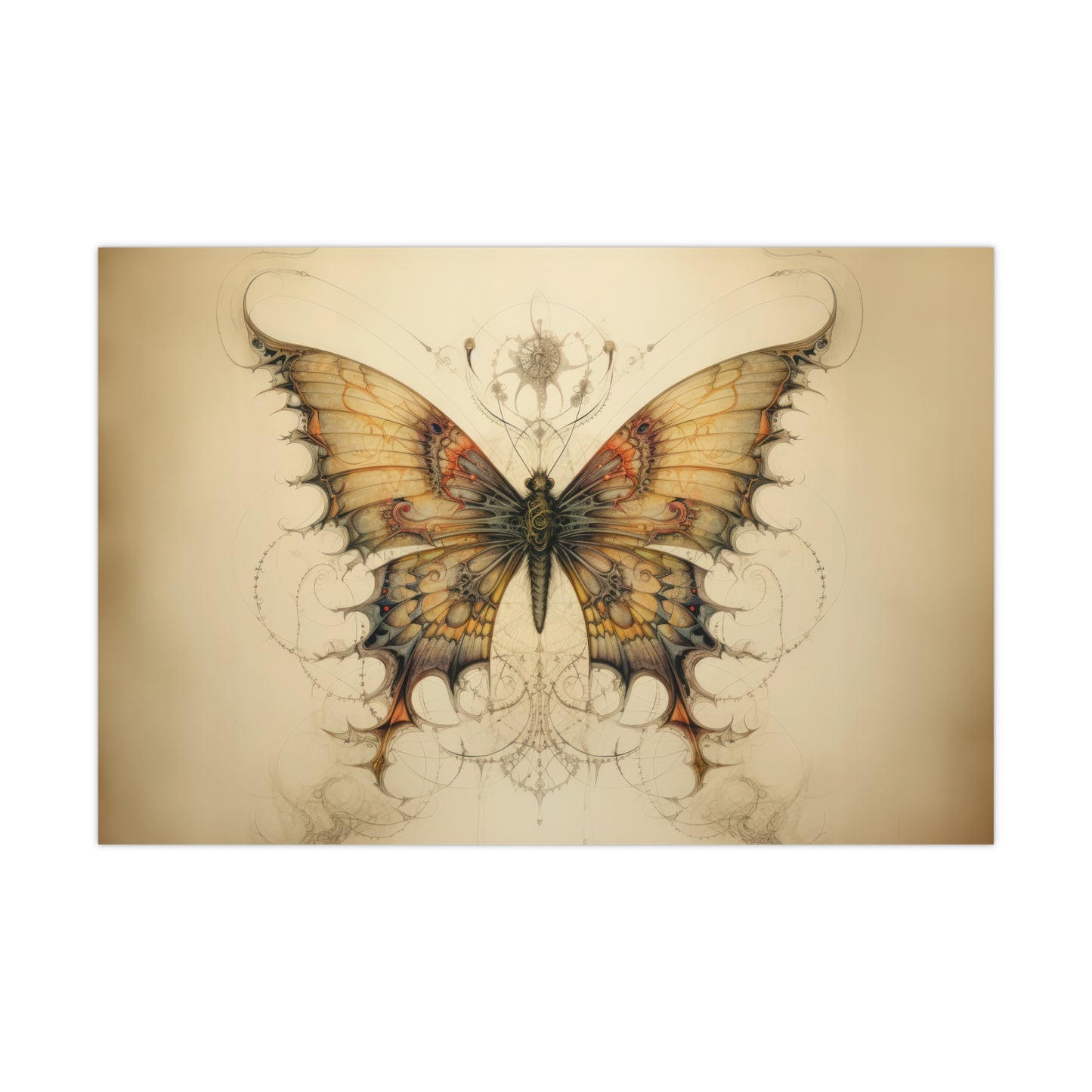 "Dragontailed Butterfly" Poster - Print