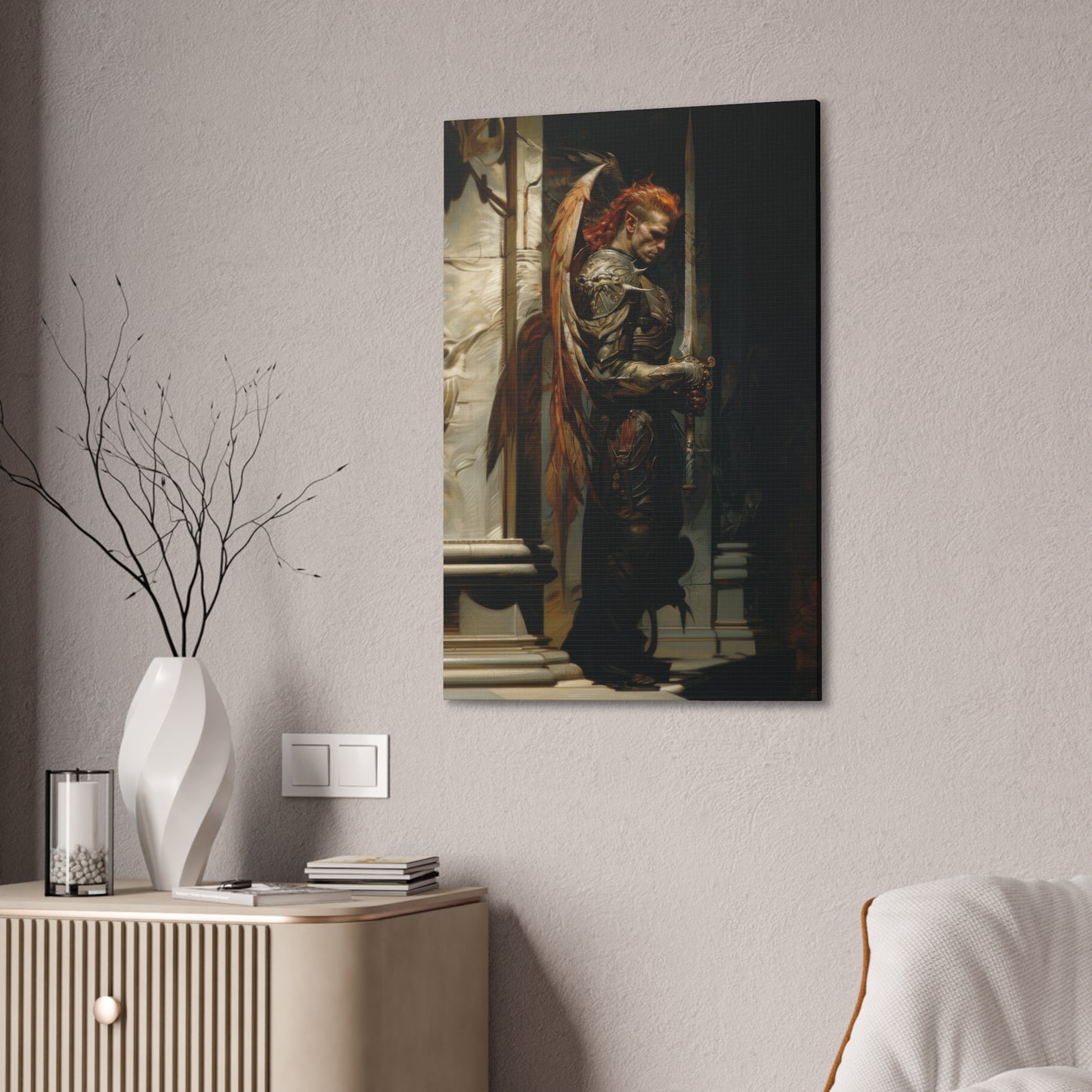 "Eavesdropping" Canvas Stretched, 0.75" - Print