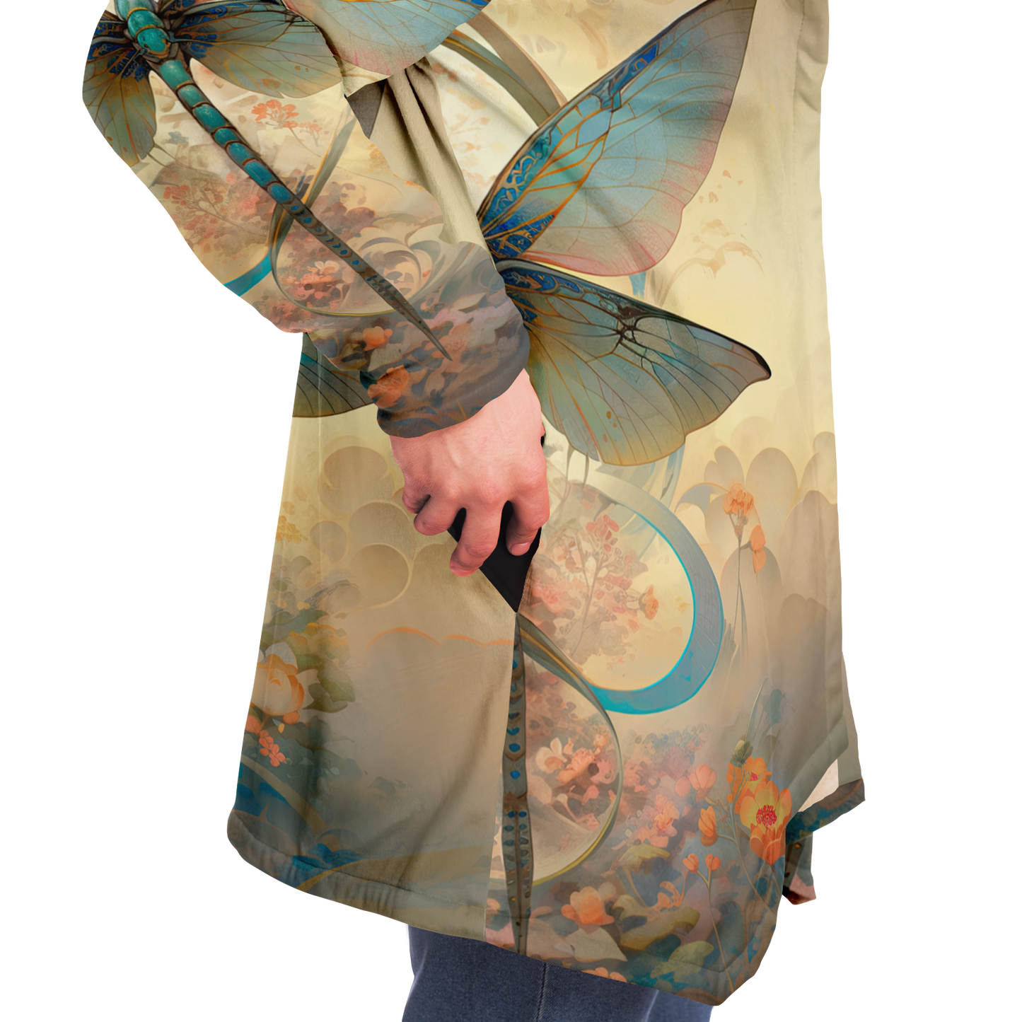 Zen Dragonfly Microfleece Cloak