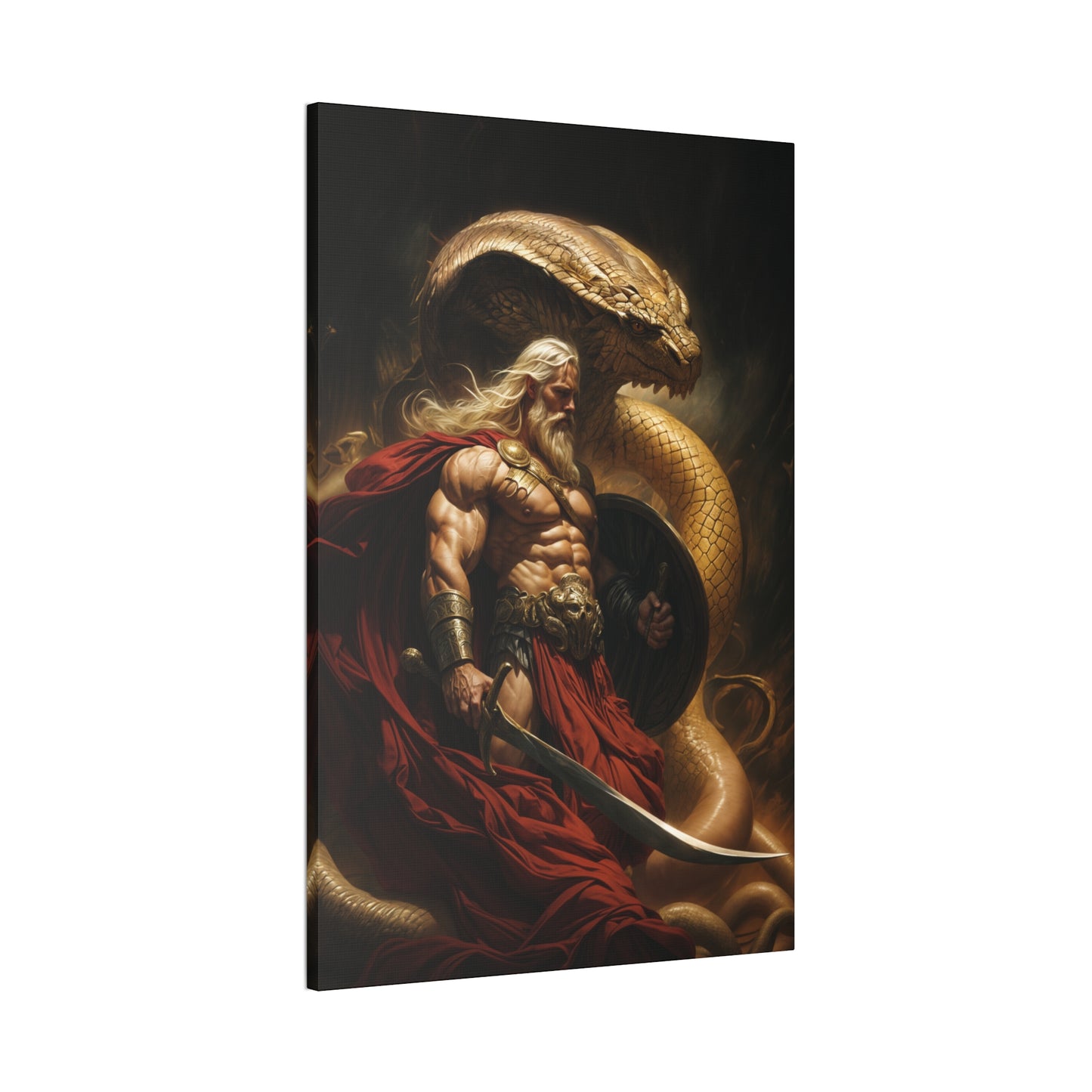 "Serpent King" Canvas Stretched, 0.75" - Print