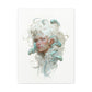 "White Medusa Queen" Canvas Stretched, 0.75" - Print