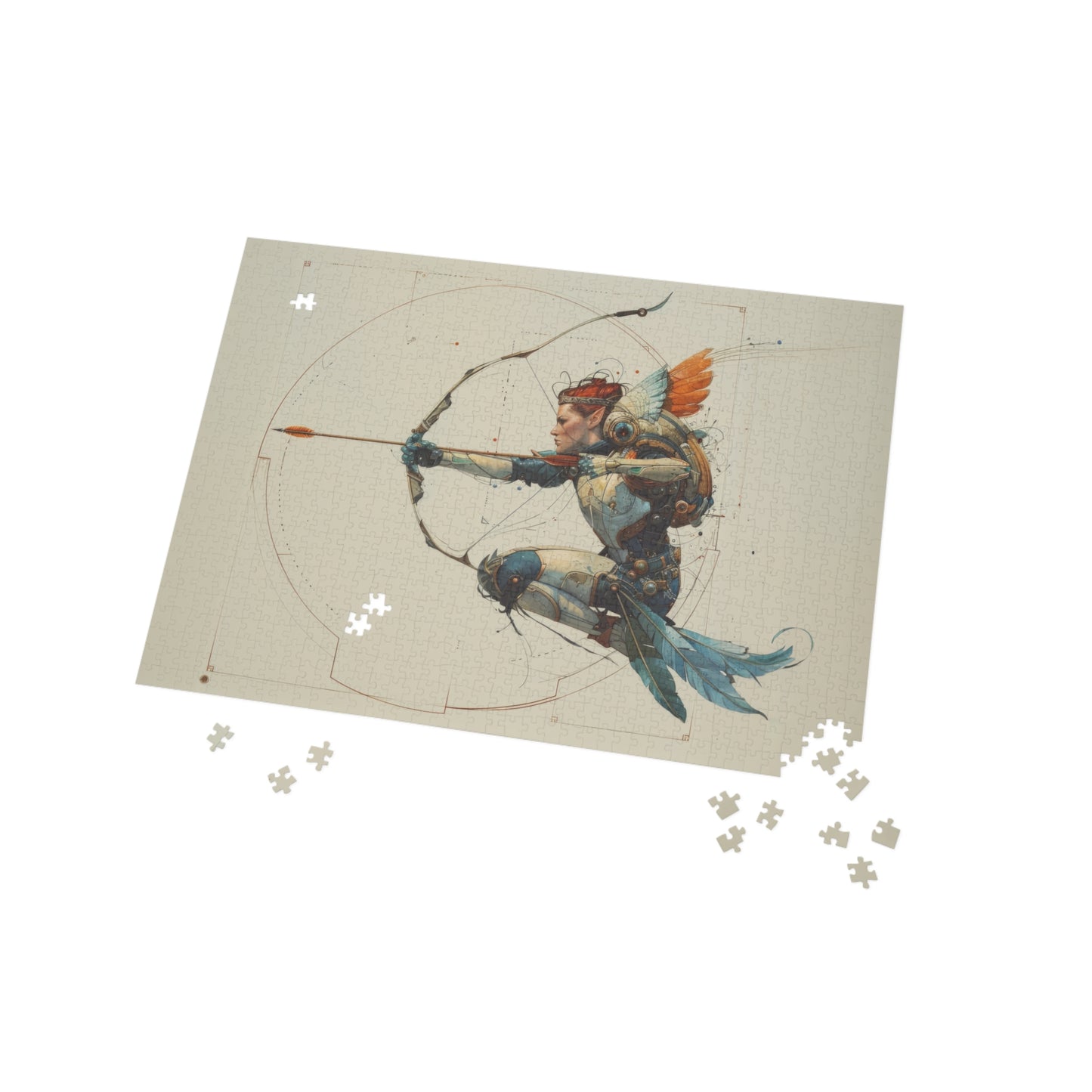 "Skyborne Archer" Puzzle (500, 1000-Piece)