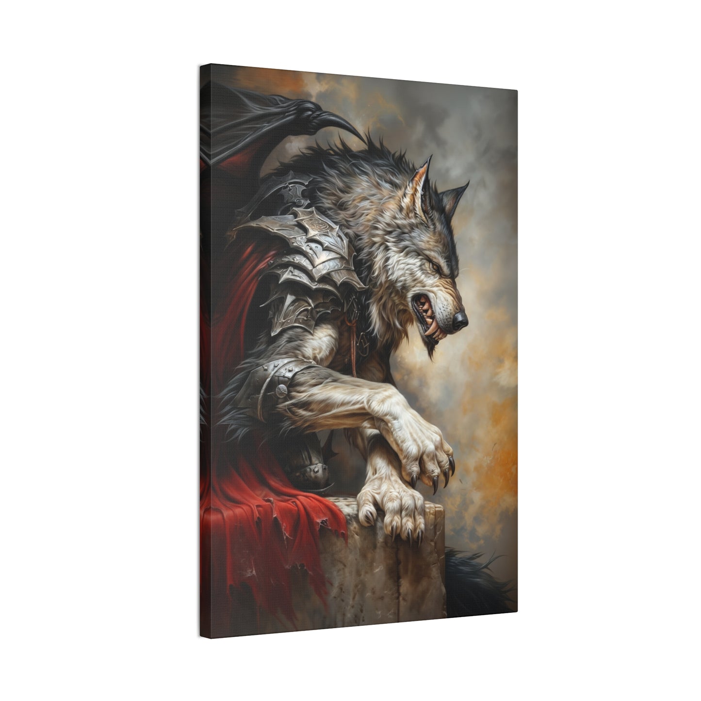 "Dracowolf" Canvas Stretched, 0.75" - Print