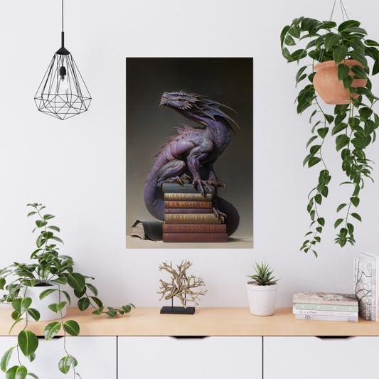 "Book Wyrm" Poster - Print