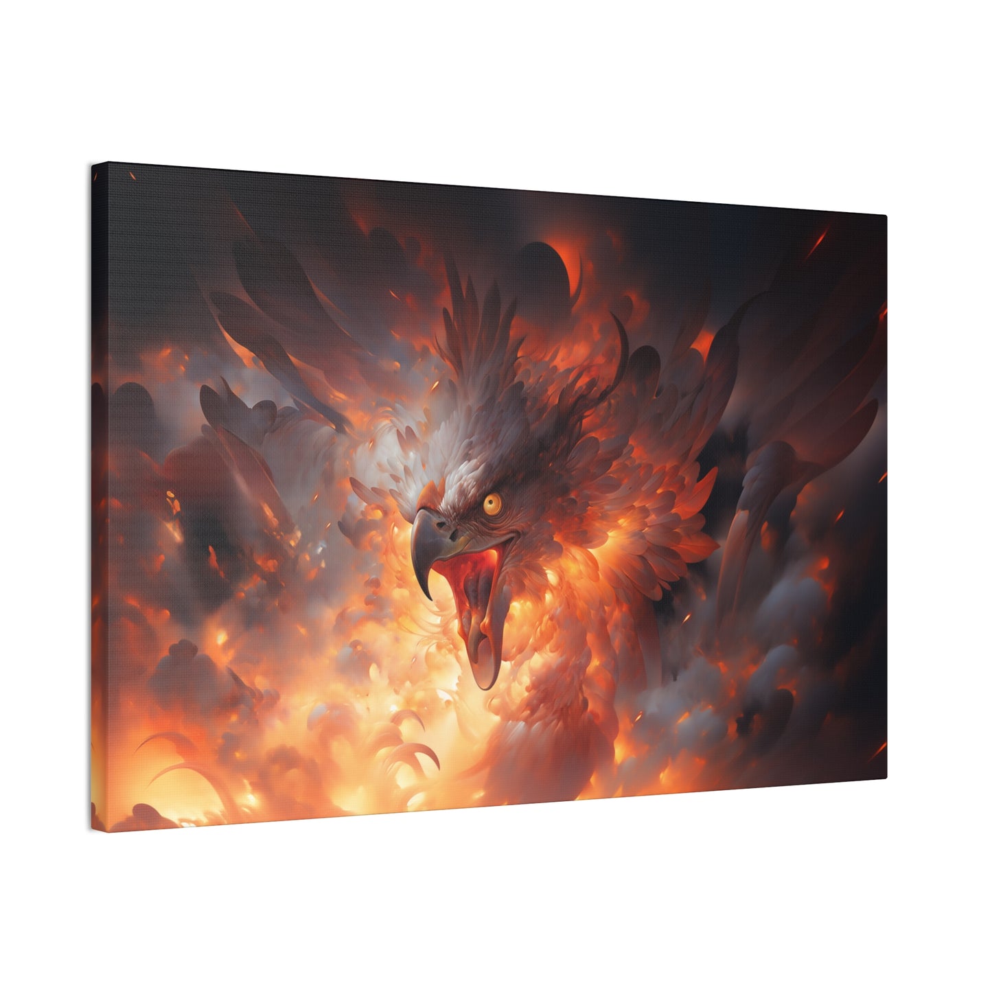 "Phoenix Fury"  Canvas Stretched, 0.75" - Print