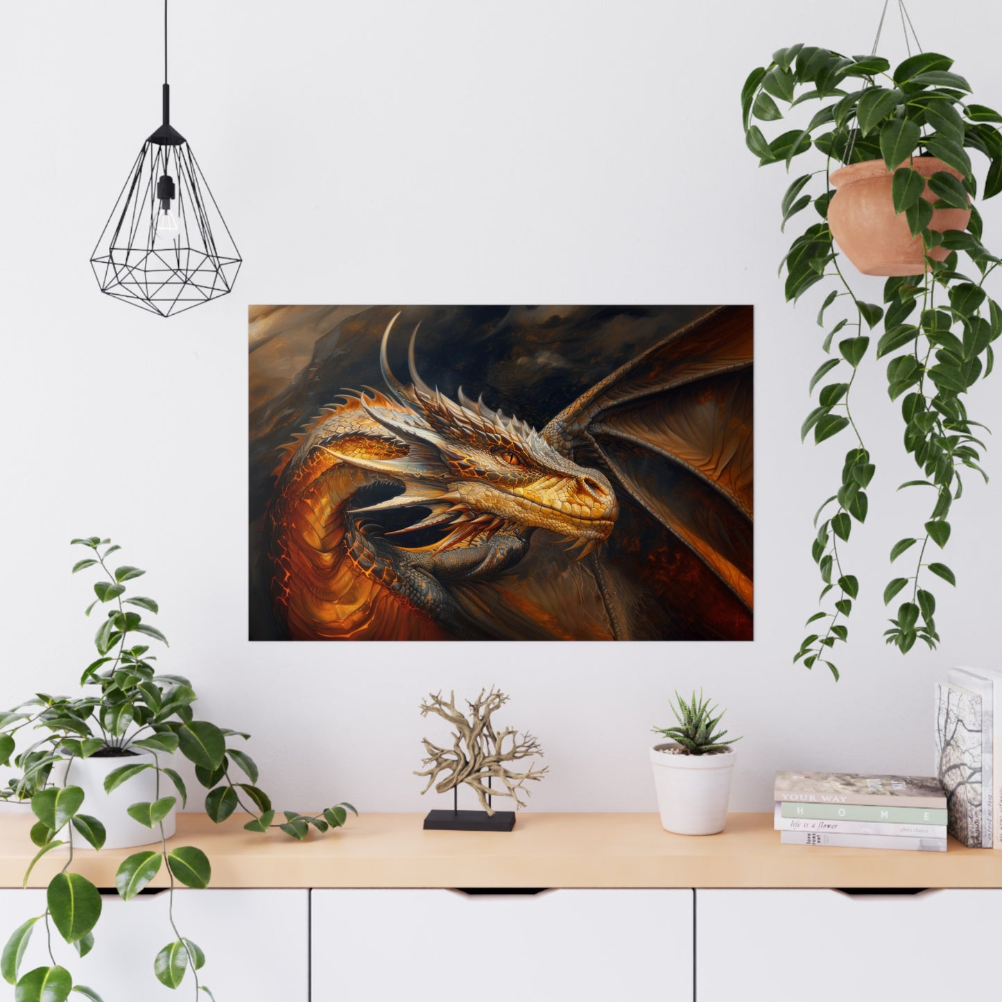 "Fireheart - Grandfather Dragon" Poster - Print