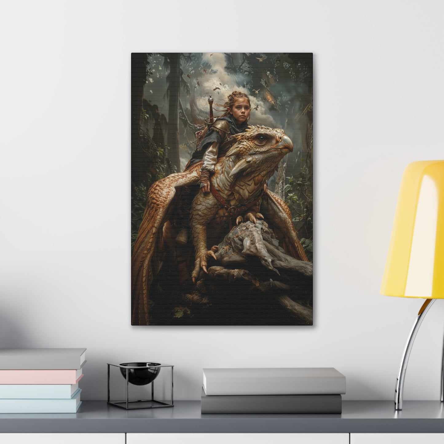 "Griffins Guardian" Canvas Stretched, 0.75" - Print