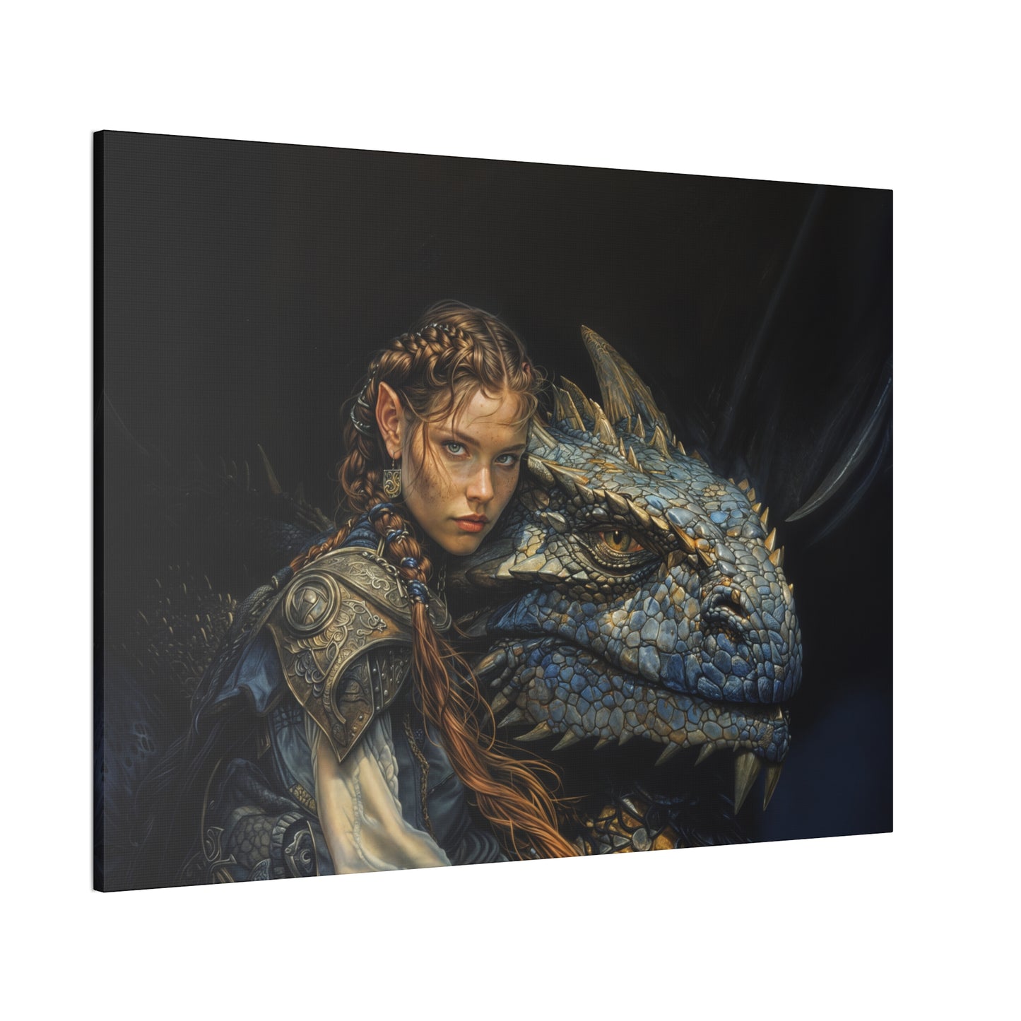 "Bond Of The Dragonrider"  Canvas Stretched, 0.75" - Print