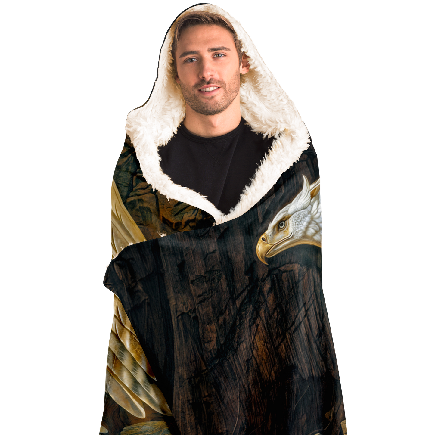 The Ivory King Hooded Blanket