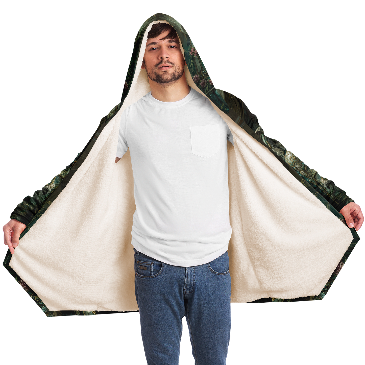 Emerald Oathkeeper Microfleece Cloak