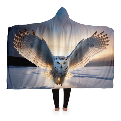 Snow Owl Hooded Blanket