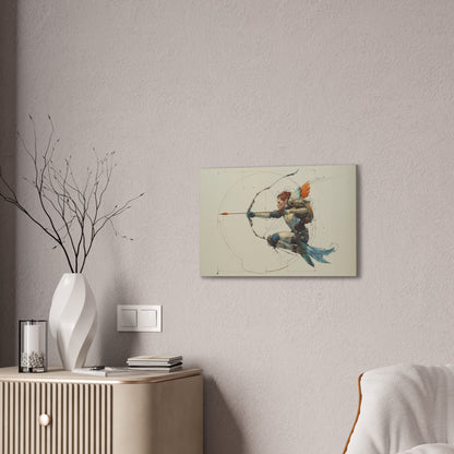 "Skyborne Archer"  Canvas Stretched, 0.75" - Print