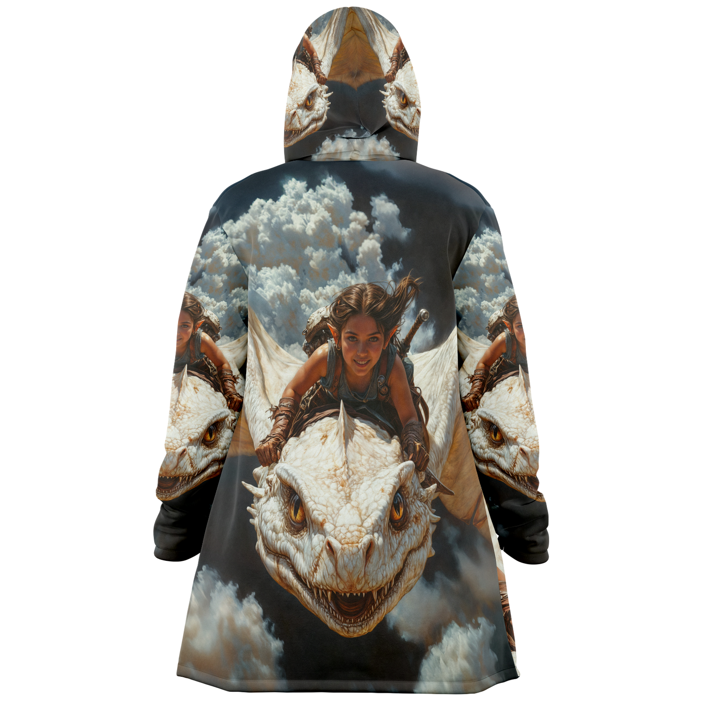 The Dragon Rider’s Smile Microfleece Cloak