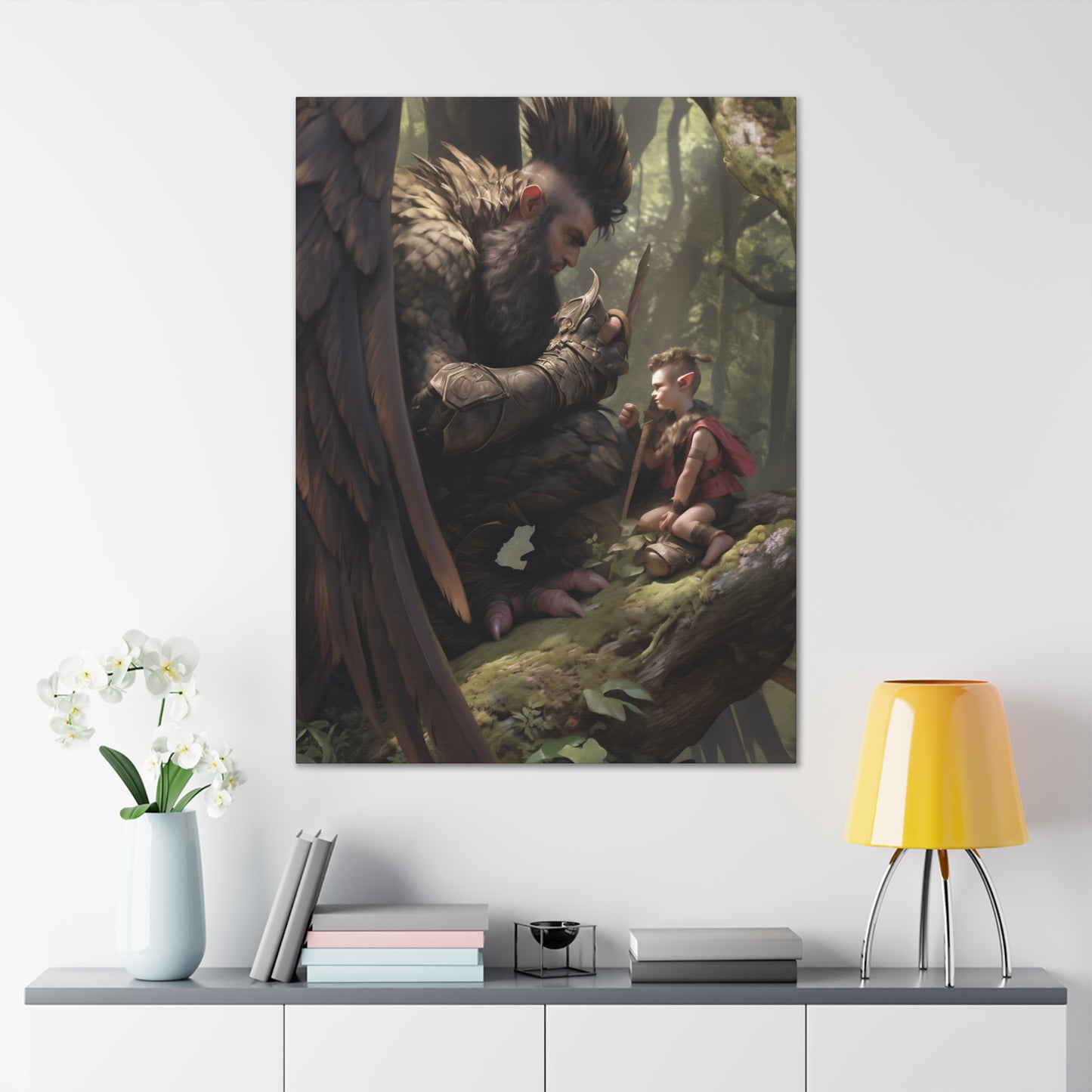 "SkyGuardian's Promise" Canvas Stretched, 0.75" - Print