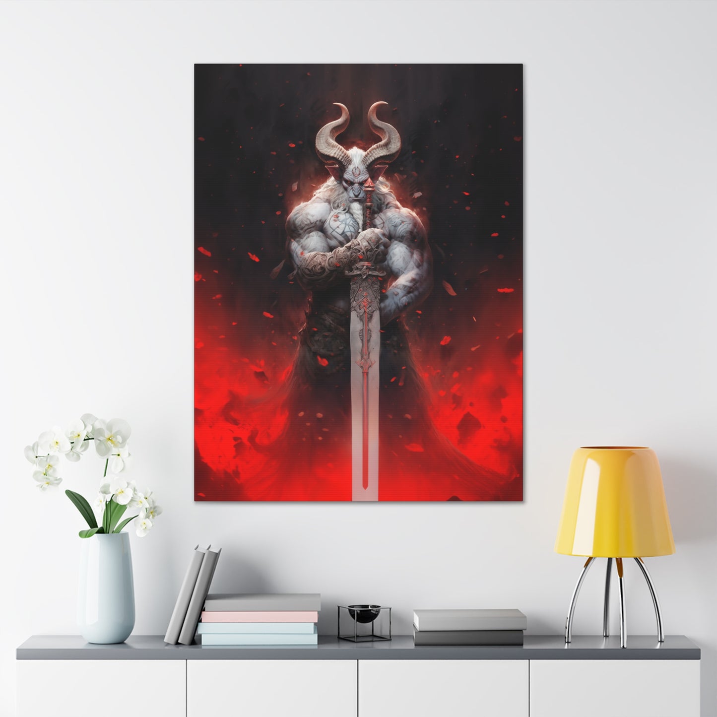 "Hellforge Minotaur" Canvas Stretched, 0.75" - Print