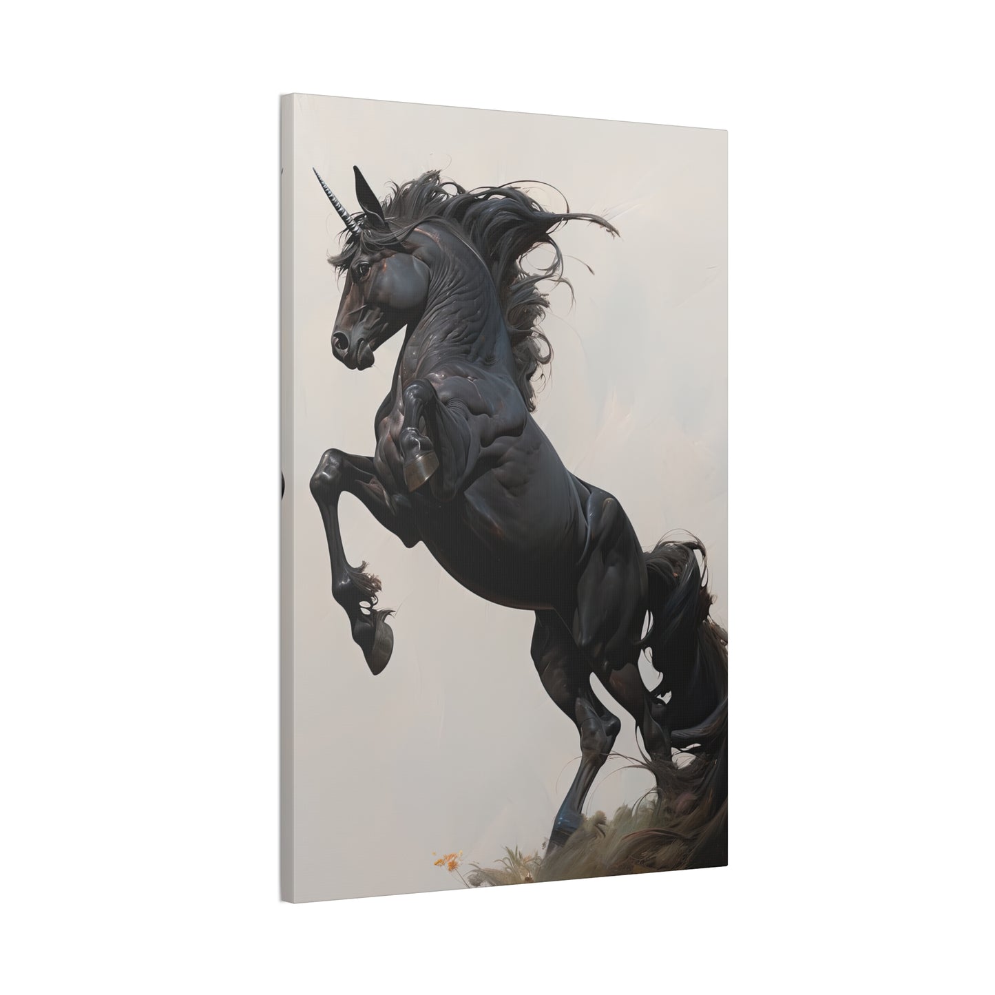 "Midnight Unicorn" Canvas Stretched, 0.75" - Print