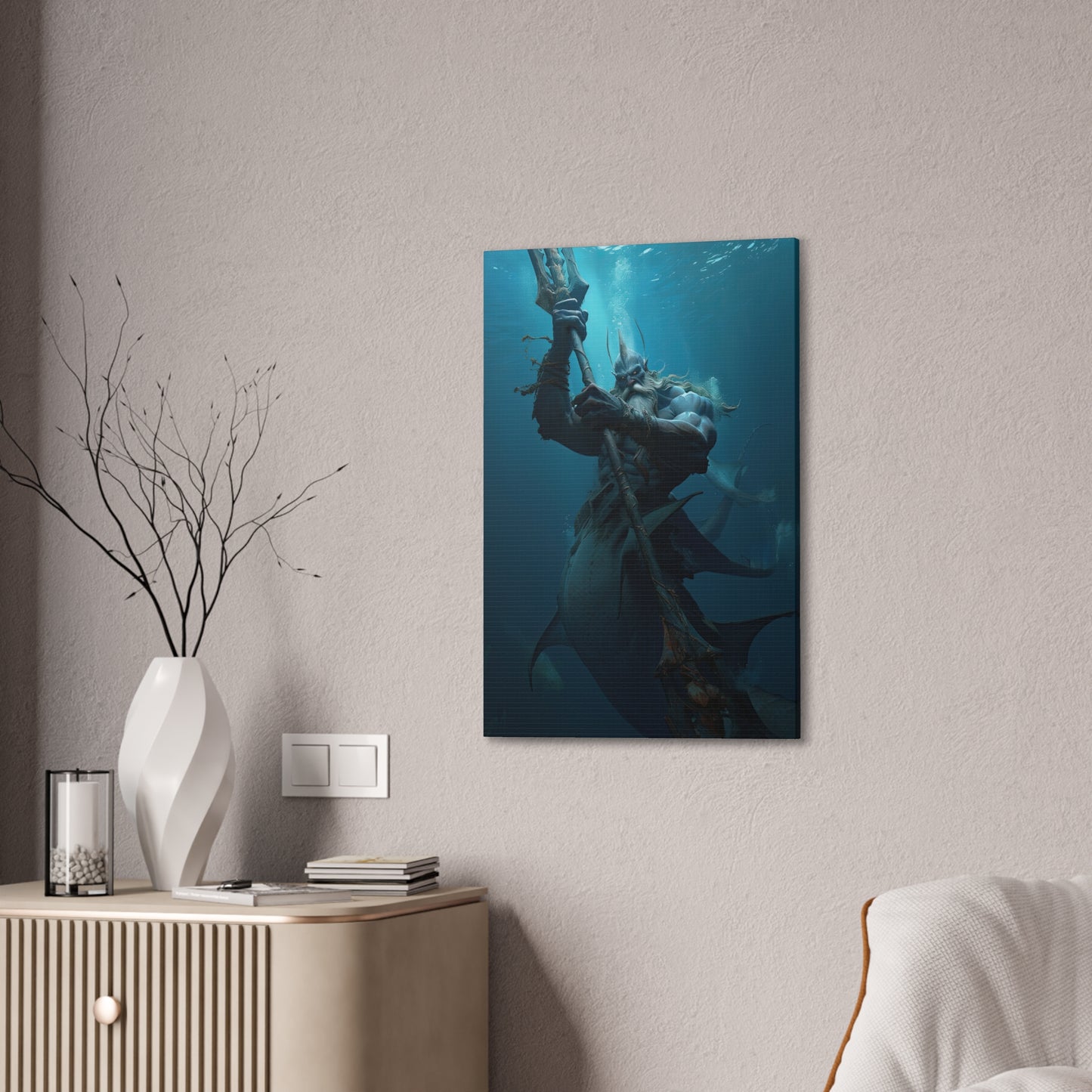 "Lord Of The Deep" Canvas Stretched, 0.75" - Print