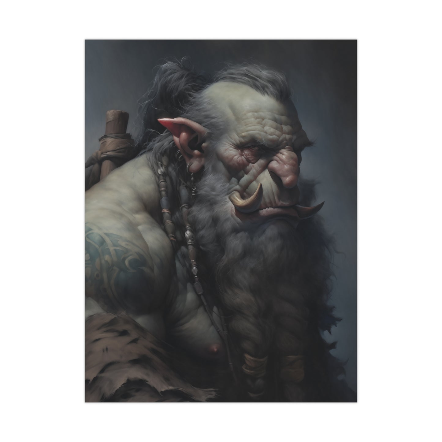 "Troll Warrior Portrait" Poster - Print