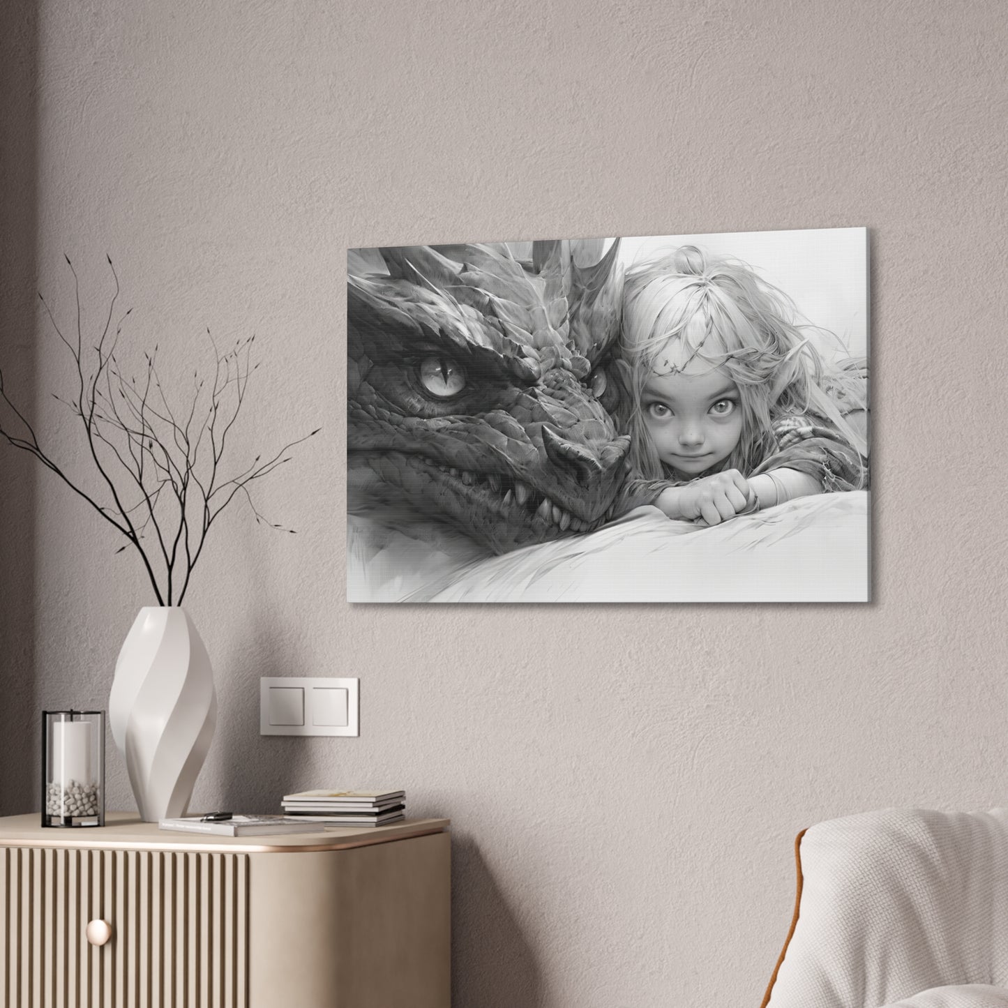 "Mischief"  Canvas Stretched, 0.75" - Print