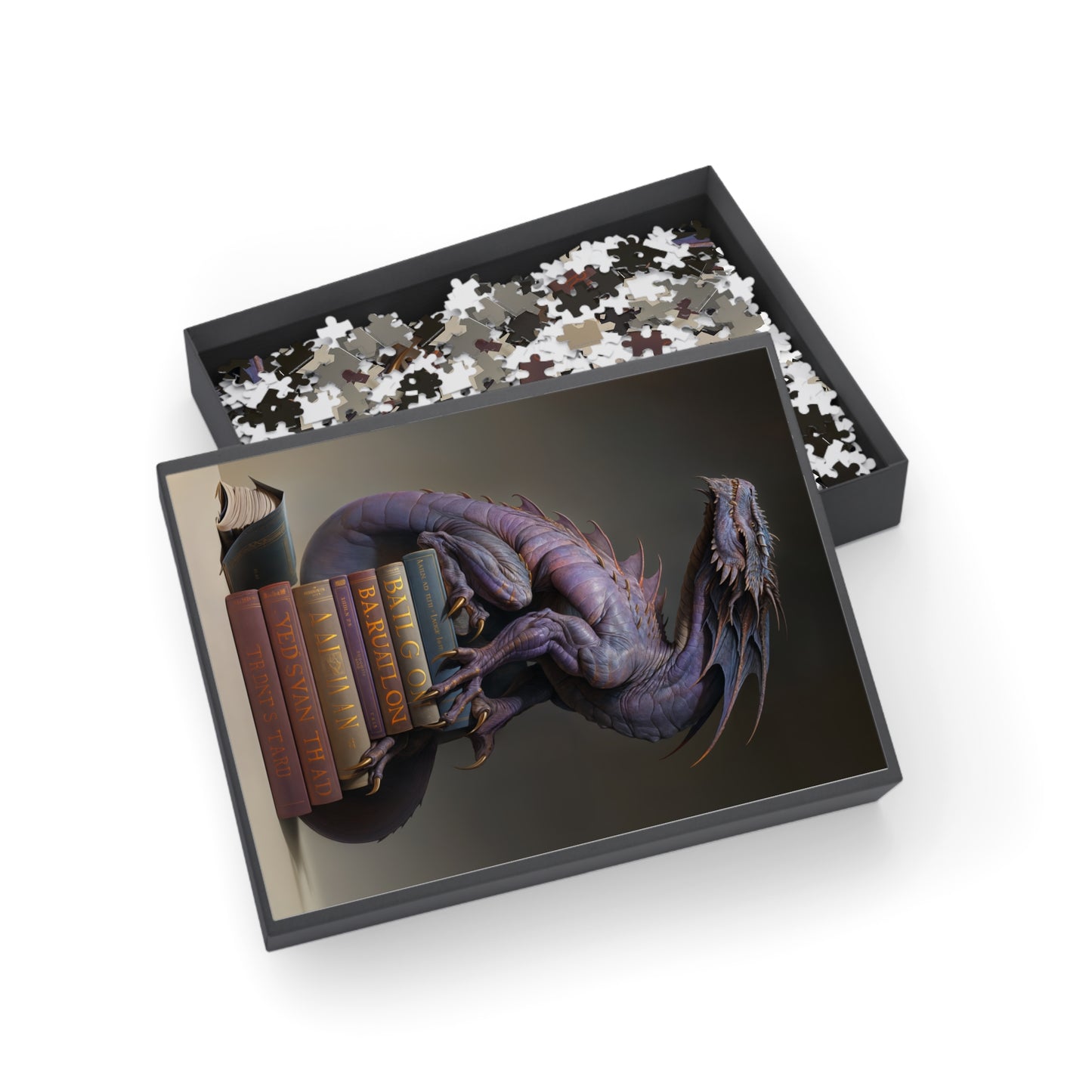 "Book Wyrm" Puzzle (500, 1000-Piece)